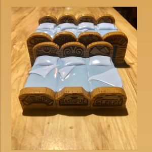 Disney Seven Dwarfs Bed Set for a play dollhouse